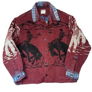True Grit Red and Black Western Jacket